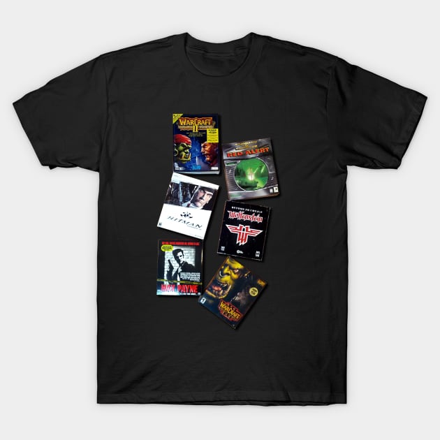 Old Skool video games - Retro 90's 2000's T-Shirt by Tees_N_Stuff